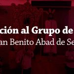 Recibimiento del Estandarte y peregrinos del Grupo de Fieles de San Benito Abad de Sevilla